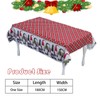 Sricam Christmas Table Cloth, Large Washable Christmas Tablecloths Waterproof Grey