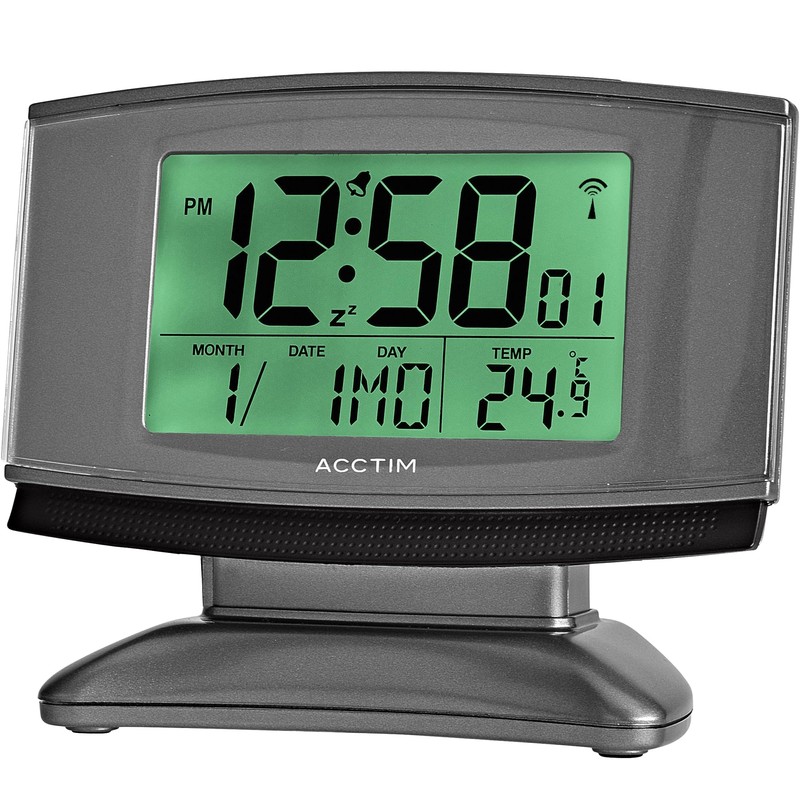 Acctim Cuba Digital Alarm Clock Radio Controlled Smartlite® Crescendo Alarm