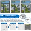 RELIANCER Fiberglass Magnetic Window Screen,DIY Adjustable 32''x24'' Window Mesh Screen,Auto