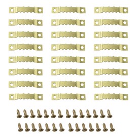 Ruidee 100 Pieces Sawtooth Picture Frame Hangers Picture Hangers Canvas Hanger Picture Frame Holder for Home Decoration Hanging Hooks for Picture Frames (Gold)