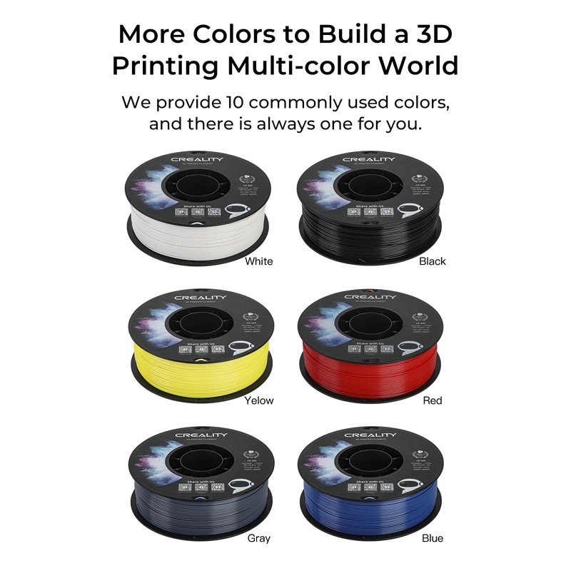 Creality 2 kg Black & White ABS Filament 1.75mm, 3D