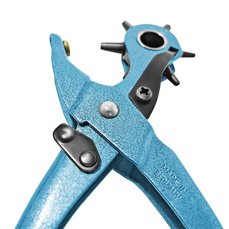 S&R Precision Leather Hole PUNCH PLIERS/MADE IN GERMANY/Revolving belt punching