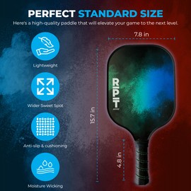 Pickleball Paddles Set of 2. USAPA Approved Pickleball Rackets 2 Pack. Pickleball Set and Pickleball Rackets for All Ages.