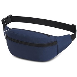 Bum Bag Waist Bag Sport Waterproof Belt Bag Women's Neck Pouch Nylon Men's Sports Bag Outdoor Travel Hiking Running Jogging Dog Training, blue, Fashion
