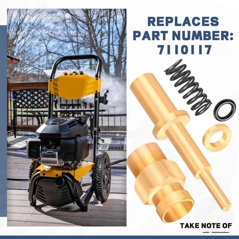 7110117 Pressure Washer Boost Valve Kit with Spring, Valve Cap