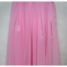 Unknown Pink Chiffon Fabric 100% Polyester Good Quality By the Yard
