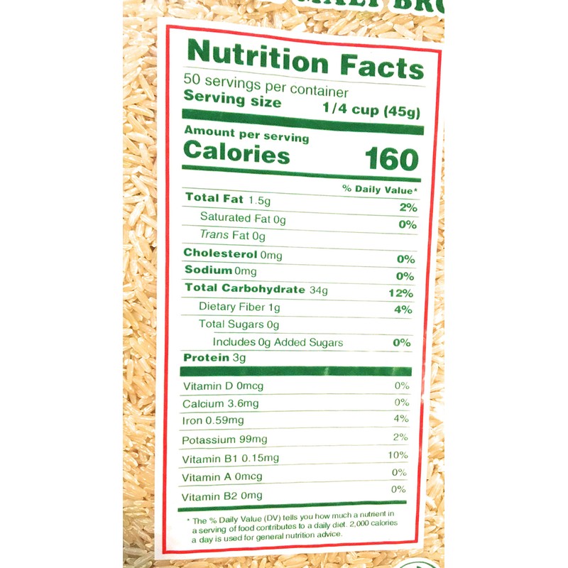 Cock Brand Jasmine Brown Rice 5 Lbs ( 2 Pack)