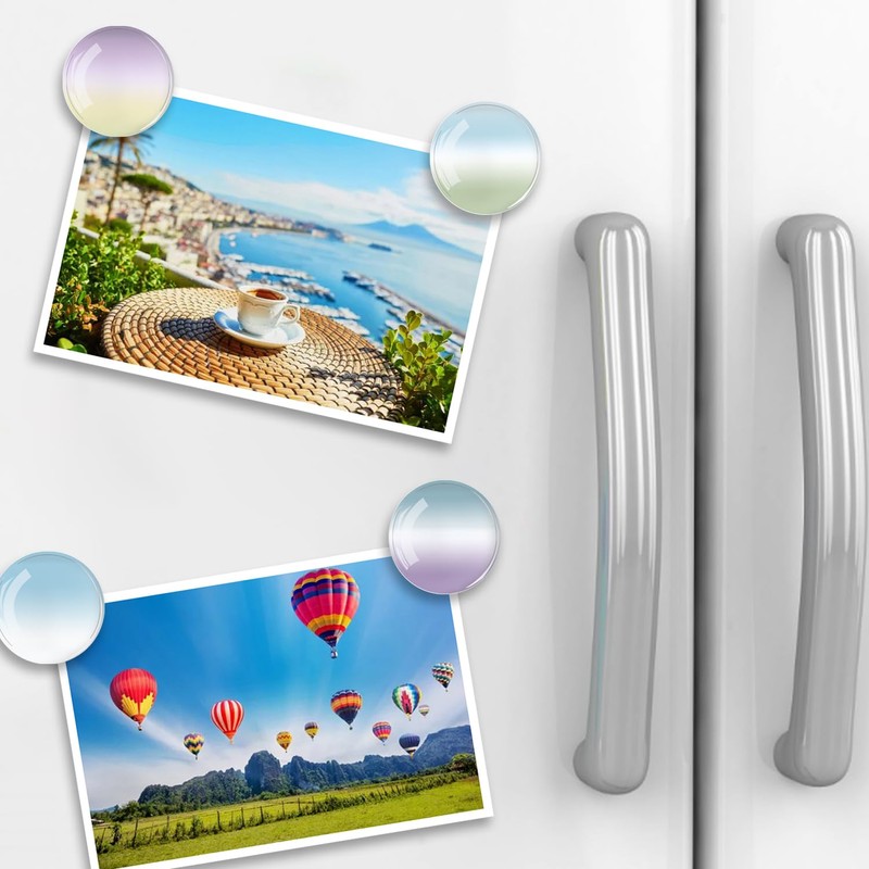 12Pcs Glass Fridge Magnets Sticker, Cute Refrigerator Magnets Strong Decorative
