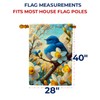 America Forever Spring Bluebird House Flag, 28x40 inch Double Sided,