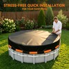 18 FT Round Pool Cover, Heavy Duty PE Waterproof Cover