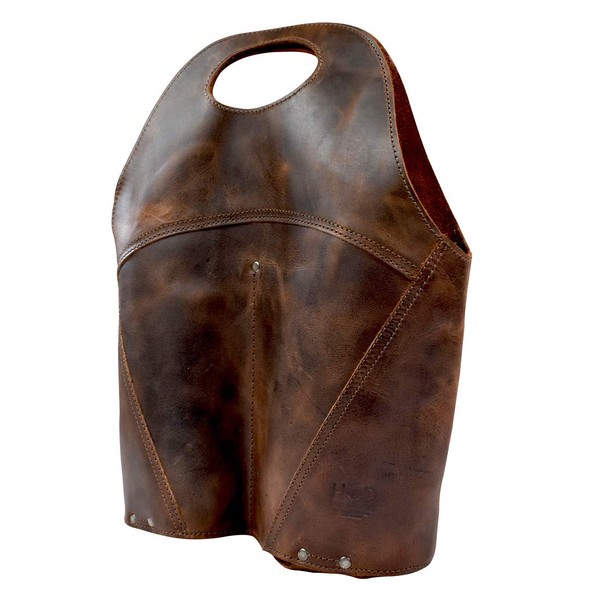 Hide & Drink, portador doble para botellas de vino, funda