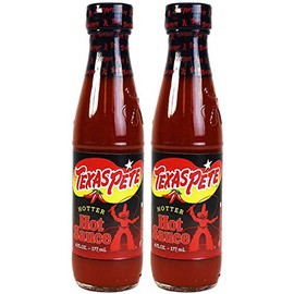 Texas Pete Hotter Hot Sauce (6 oz Bottles) 2 Pack by Texas Pete