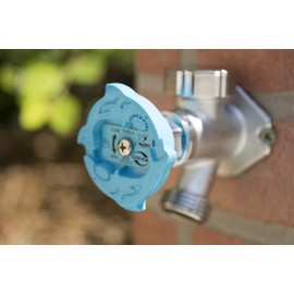 SharkBite 24637LF 1/2" x 3/4" x 15" Frost-Free Anti-Siphon Sillcock Valve, 15", Chrome/Blue