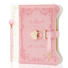 hi! SCI Diary with Lock and Keys for Girls & Women, 360 Pages Journal with Lock for Girls Gift Ideas, Girls Locking Diary with Pen, Cute Journals Set for Teen Girls Ages 8-12, Ideal Gifts for 8 9 10 11 12 13 14 Year Old Girl(Rose Pink)