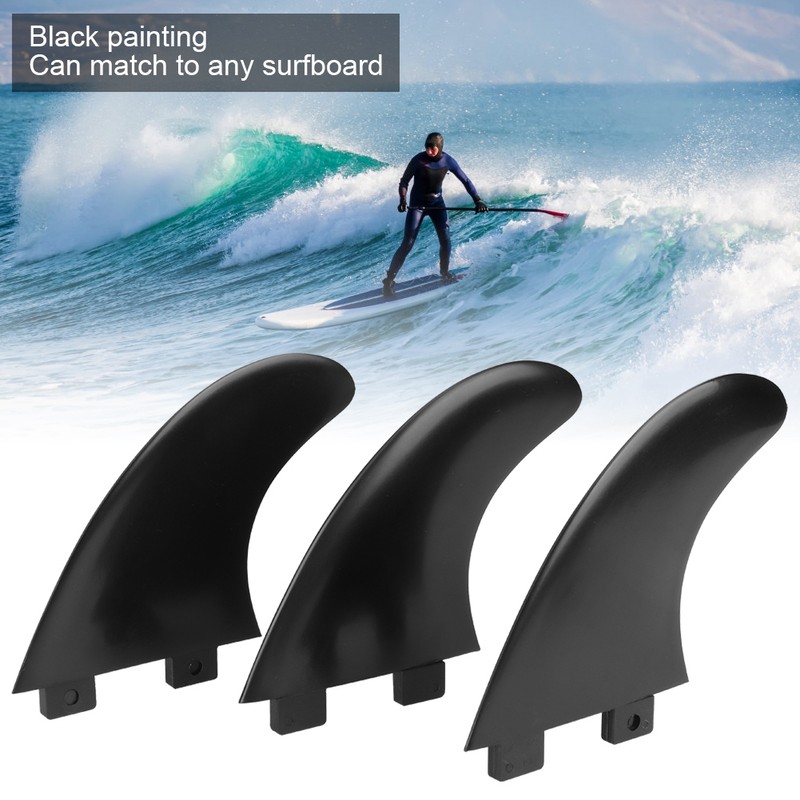 3Pcs FCS Surfboard Tail Water Fin Set Left Middle Right