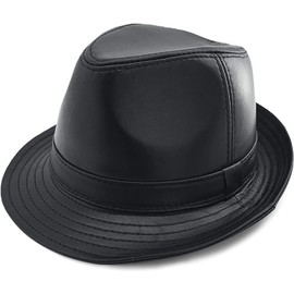 CASUALKING Mens Trilby Hats UK Unisex Union Jack UK Flag Lining Band GB Trilby Hat For Men-Trilby Hat Linning Band-60, Black Patent, XXL 60 cm