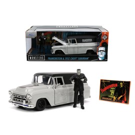 Jada Toys 253255032 Frankenstein 1957 Chevy Suburban 1:24 Scale, Zweifarbig, Standard Size