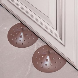 Lumbor37 Tope de Puerta 2 Piezas, Topes de Puerta Goma, Ventosa Tope para Puerta, Alfombra Antideslizante, Para El Hogar, La Oficina y El Baño