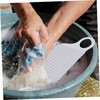 CHILDWEET 6pcs Mini Washboards Dual-sided Scrubbers Stripe Texture Portable Laundry