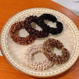 Lemeilleur 20 PCs Multicolor Ouchless Cotton Fluffy Plush Elastic Hair Scrunchies Hair Ties Ponytail holders Band for Women Girls Hair Accessories