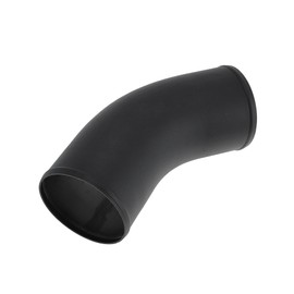 HEROFFIX HEROFFIX 5" OD 45 Degree Bend 6064 Aluminum Alloy Tube Intercooler Pipe Surface Blasting Air Intake Connection Hose W/Double Bead Roll 5.9" Length Black