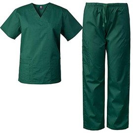 Medgear womens Set Medical Scrubs, Hunter, Small US