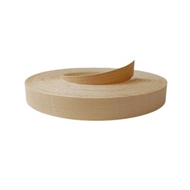 ebpsneer Maple Wood Veneer Edge Banding Roll 3/4 inch,Preglued Iron-On Veneer Edging,Hot Melt Self Adhesive Edgebanding Strip,Flexible Wood Tape for Cabinet Repair Furniture (3/4'' ×50')