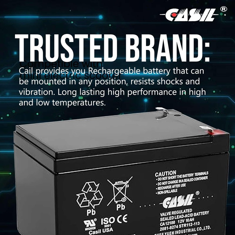 Casil 12v 10ah Battery Compatible with 2081-9274 Simplex Fire Panel