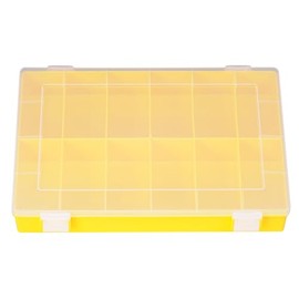 huenersdorff 611800 Assortment Box PP-Classic, 12 compartments, Yellow