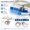 Pool Waterfall Fountain for Above-Ground Pools – Adjustable Clamp Spillway
