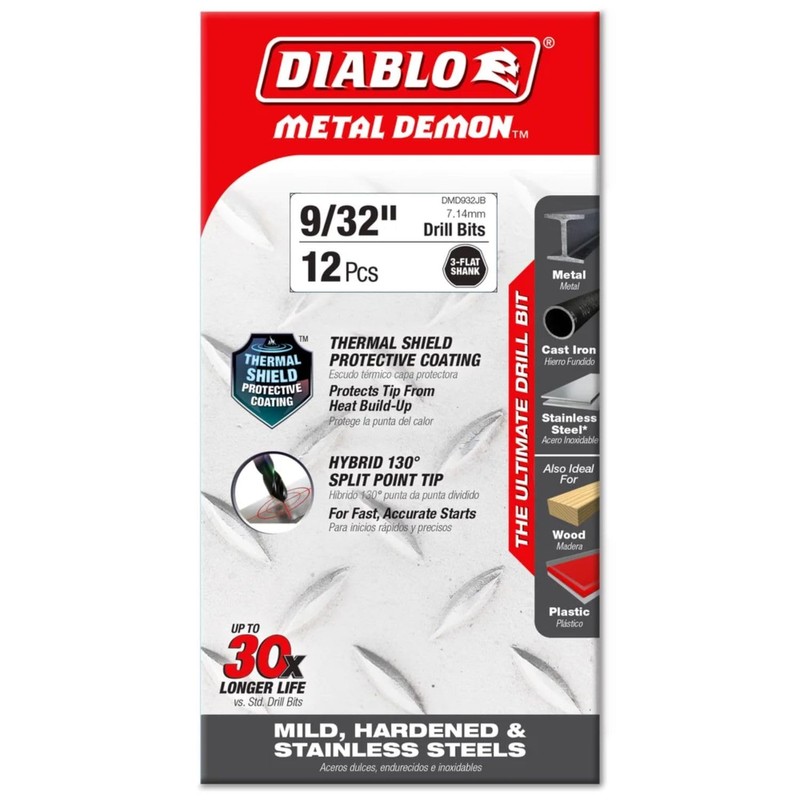 DIABLO METAL DRILL BIT 9/32 B