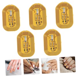 FOMIYES 5pcs DIY Nail Art Stickers for Women Sensor Glowing Manicure Nails Glitter