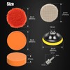 ZFE Drill Polishing Kit for Car, 3''(80mm) 32Pcs Car Foam