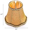 Hedume 6 Pack European Lamp Shade, Modern Clip On Droplight