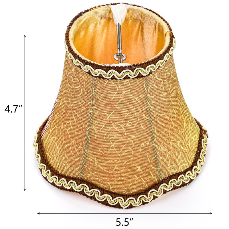 Hedume 6 Pack European Lamp Shade, Modern Clip On Droplight