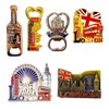 12 London Souvenir Magnets Keyring - Union Jack Magnet Key