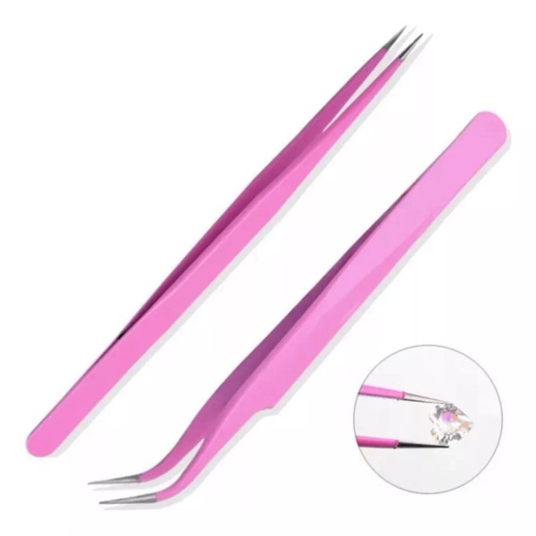 Xiaoya 2 Piezas De Pinzas Para Extensiones D Pestañas Postizas