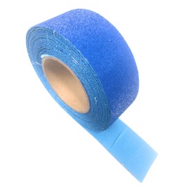 DuraMark Slip Resistant Sensory Path and Safety Outdoor Heavy Duty Rubber Base RPT-750 Blue Reflective Pavement Marking Tape -(1" X 36" Pack of 6 Strips)