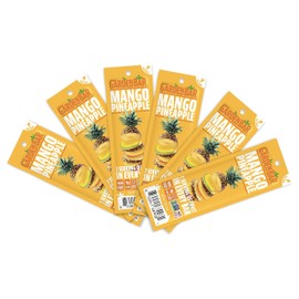 Garden Bar Mango Pineapple Fruit | Healthy Natural Fruit Leather Jerky | Gluten Free, Vegan, Non GMO, High Fiber Snack | 6 Count