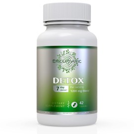 7 Day Detox Cleanse | Ultimate Strenght Colon Cleanse & Liver Detox | Promotes Healthy Gut Support | Detox Cleanse for Men & Women | Made in The USA | 42 Capsules