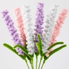 Plush Artificial Lavender Bouquet,Faux Lavender Flowers Bunches for Home Decor,6