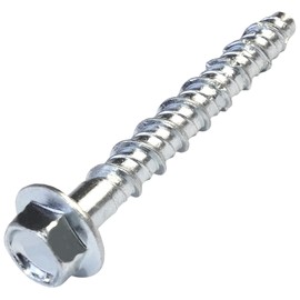 AERZETIX - C57350 - Set of 10 concrete screws with hexagon head with neck Ø6.6x45 mm - direct attachment without dowels - for 8 mm hex key - steel - for renovation work on construction