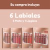 Set 3 Labiales Matte Larga Duración Maquillaje Waterproof Juego de