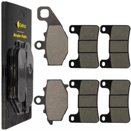 Caltric Front & Rear Brake Pads for Kawasaki ZR1000 Z1000 2010 2011 2012 2013-2016