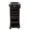 Supreme Premium Salon Trolley 5 Tier, Foldable Top Treys, Double