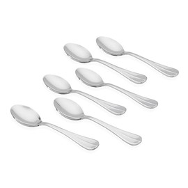 Kishco Fiesta Stainless Steel Tea Spoon Set - Pack of 6