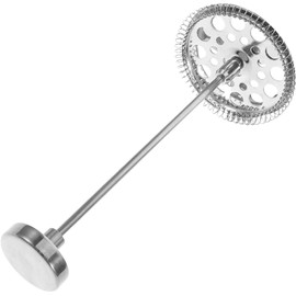 Toyvian Filtro Reutilizable para Prensa Francesa Acero Inoxidable con Cesta Metálica y Mango Ergonómico, Accesorio Fácil de Limpiar para Cafetera y Té