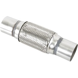 2.5" X 6" /10" Universal Stainless Steel Exhaust Flex Pipe,Double Braid Exhaust Flex Tube For Heavy Duty and Cars