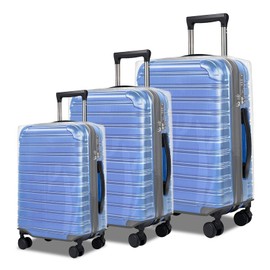 3 piece Clear Luggage Cover for Suitcase Tsa Approved Thicken PVC Plastic Suitcase Protector Cover for Baggage Travel Waterproof 20 24 28 inch