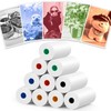 MIARALA 10 Rolls 5 Vibrant Single-Color Kids Camera Paper Roll